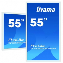 iiyama ProLite TF5539UHSC-W1AG touch screen-monitor 139,7 cm (55\") 3840 x 2160 Pixels Multi-touch Multi-gebruiker Wit
