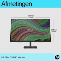 HP P24v G5 60,5 cm (23.8\") 1920 x 1080 Pixels Full HD Zwart