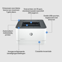 HP LaserJet Pro 3002dw printer, Zwart-wit, Printer voor Kleine en middelgrote ondernemingen, Print, Draadloos; Printen vanaf tel