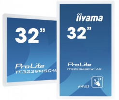 iiyama ProLite TF3239MSC-W1AG touch screen-monitor 80 cm (31.5\") 1920 x 1080 Pixels Multi-touch Multi-gebruiker Wit