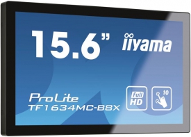 iiyama ProLite TF1634MC-B8X touch screen-monitor 39,6 cm (15.6\") 1920 x 1080 Pixels Multi-touch Multi-gebruiker Zwart