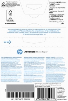 HP Advanced Photo-papier, glanzend, 250 g/m2, 10 x 15 cm (101 x 152 mm), 25 vellen