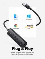Ugreen 10915 USB 3.0 4-Port Hub 0.25m