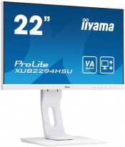 iiyama ProLite XUB2294HSU-W1 LED display 54,6 cm (21.5\") 1920 x 1080 Pixels Full HD Zwart, Wit