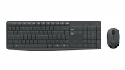 Logitech MK235 Wireless Keyboard and Mouse Combo toetsenbord USB QWERTY US International Grijs