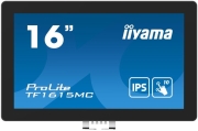 iiyama ProLite TF1615MC-B1 computer monitor 39,6 cm (15.6\") 1920 x 1080 Pixels Full HD Touchscreen Zwart