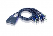 ATEN 4-poorts USB VGA-/audiokabel KVM-switch (0,9 m, 1,2 m)