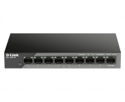 D-Link DSS-100E-9P netwerk-switch Unmanaged Fast Ethernet (10/100) Power over Ethernet (PoE) Zwart