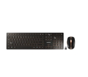 CHERRY DW 9000 SLIM toetsenbord Inclusief muis RF-draadloos + Bluetooth QWERTY Amerikaans Engels Zwart