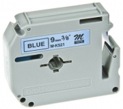 Brother M-K521BZ labelprinter-tape Zwart op blauw