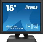 iiyama ProLite T1531SAW-B6 touch screen-monitor 38,1 cm (15\") 1024 x 768 Pixels Single-touch Multi-gebruiker Zwart