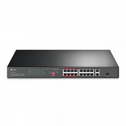 TP-Link TL-SL1218P netwerk-switch Fast Ethernet (10/100) Power over Ethernet (PoE) Zwart