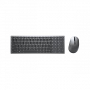 DELL KM7120W toetsenbord RF-draadloos + Bluetooth QWERTZ Duits Grijs, Titanium
