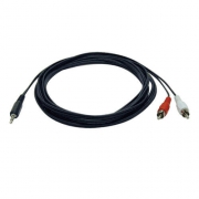 Tripp Lite P314-006 audio kabel 1,83 m 3.5mm 2 x RCA Zwart