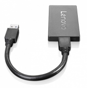 Lenovo 4X90J31021 USB grafische adapter 3840 x 2160 Pixels Zwart