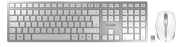 CHERRY DW 9000 SLIM toetsenbord Inclusief muis RF-draadloos + Bluetooth AZERTY Belgisch Wit
