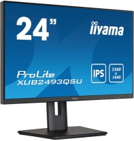 iiyama ProLite XUB2493QSU-B5 computer monitor 61 cm (24\") 2560 x 1440 Pixels Wide Quad HD LED Zwart
