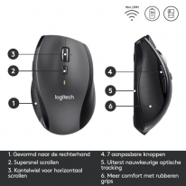 Logitech Marathon Mouse M705 muis Rechtshandig RF Draadloos Optisch 1000 DPI