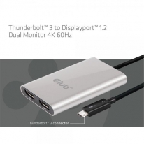 CLUB3D Thunderbolt™ 3 naar 2x Displayport™ 1.2 Dual Monitor 4K 60Hz