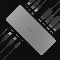 Acer D501 Docking USB 3.2 Gen 1 (3.1 Gen 1) Type-C Grijs