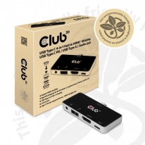 CLUB3D USB Type C 4-in-1 Hub to HDMI™ 4K60Hz USB Type C PD / USB Type A / Audio jack