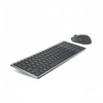 DELL KM7120W toetsenbord RF-draadloos + Bluetooth QWERTZ Duits Grijs, Titanium
