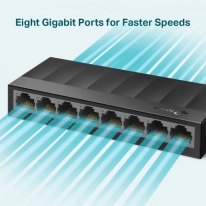TP-Link LS1008G netwerk-switch Unmanaged Gigabit Ethernet (10/100/1000) Zwart
