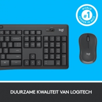 Logitech MK295 Silent Wireless Combo toetsenbord USB QWERTY Engels Grafiet