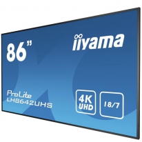 iiyama LH8642UHS-B3 beeldkrant Digitale signage flatscreen 2,17 m (85.6\") IPS 500 cd/m² 4K Ultra HD Zwart Type processor Android