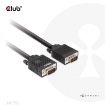 CLUB3D VGA Cable Bidirectional M/M 3m/9.84ft 28AWG