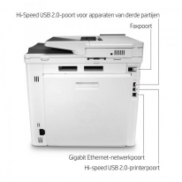 HP Color LaserJet Enterprise MFP M480f, Printen, kopiëren, scannen, faxen, Compact formaat; Optimale beveiliging; Dubbelzijdig p