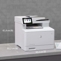 HP Color LaserJet Enterprise MFP M480f, Printen, kopiëren, scannen, faxen, Compact formaat; Optimale beveiliging; Dubbelzijdig p