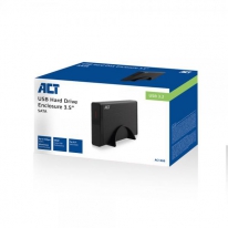 ACT AC1400 behuizing voor opslagstations HDD-/SSD-behuizing Zwart 3.5\"