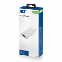 ACT AC2105 oplader voor mobiele apparatuur Wit Binnen