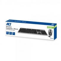 ACT AC5710 toetsenbord RF Draadloos QWERTY UK International Zwart