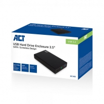 ACT AC1405 behuizing voor opslagstations HDD-/SSD-behuizing Zwart 3.5\"