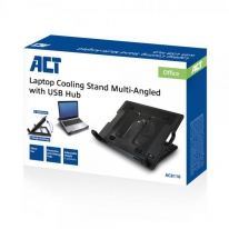 ACT AC8110 notebook cooling pad 43,9 cm (17.3\") 1000 RPM Zwart