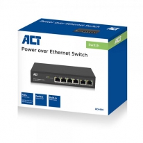 ACT AC4430 6-Poorts 10/100Mbps Switch | 4x PoE+ poorten