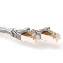 ACT FB3000 netwerkkabel Grijs 0,5 m Cat6a S/FTP (S-STP)