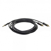 ACT AC3605 audio kabel 1,5 m 3.5mm 2 x RCA Zwart