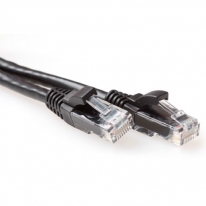 ACT CAT6A UTP (IB 2901) 1m netwerkkabel Zwart