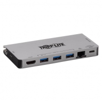 Tripp Lite U442-DOCK5D-GY notebook dock & poortreplicator Bedraad USB 3.2 Gen 1 (3.1 Gen 1) Type-C Grijs