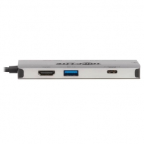 Tripp Lite U442-DOCK5-GY notebook dock & poortreplicator Bedraad USB 3.2 Gen 1 (3.1 Gen 1) Type-C Grijs