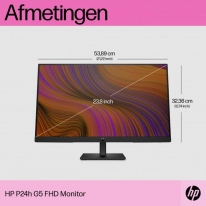HP P24h G5 60,5 cm (23.8\") 1920 x 1080 Pixels Full HD LCD Zwart