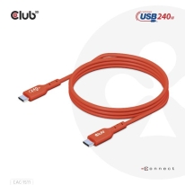 CLUB3D USB2 Type-C Bi-Directional USB-IF Certified Cable Data 480Mb, PD 240W(48V/5A) EPR M/M 4m / 13.13ft