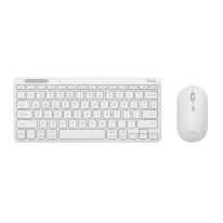 Trust Lyra toetsenbord Inclusief muis RF-draadloos + Bluetooth QWERTY Amerikaans Engels Wit
