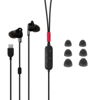 Lenovo 4XD1C99220 hoofdtelefoon/headset Bedraad In-ear Muziek/Voor elke dag USB Type-C Zwart