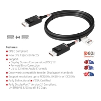 CLUB3D CAC-1091 DisplayPort kabel 1,2 m Zwart