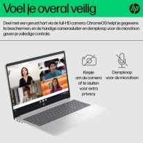 HP Chromebook 15a-nb0250nd 39,6 cm (15.6\") Full HD Intel® Core™ i3 i3-N305 8 GB LPDDR5-SDRAM 256 GB Flash Wi-Fi 6E (802.11ax) Ch
