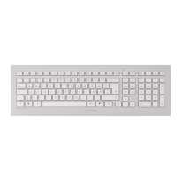 CHERRY DW 8000 toetsenbord Inclusief muis RF Draadloos QWERTY Amerikaans Engels Zilver, Wit